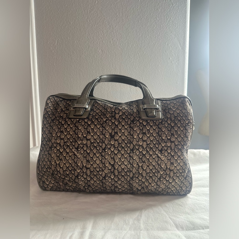 Coach Snakeskin Pattern Handbag